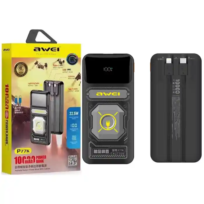 Awei P77K Power Bank Fast Charging 22.5W 10000mAh